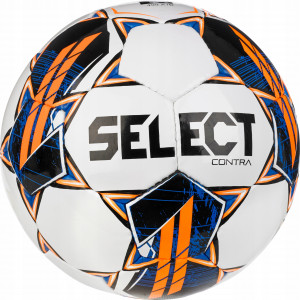 Piłka nożna Select Contra 4 V23 biało-czarno-pomarańczowa rozm. 4 17748