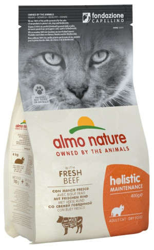 Almo Nature Adult z wołowiną i ryżem dla kota 400g