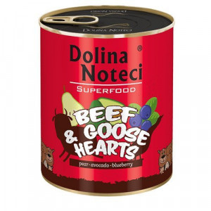 DOLINA NOTECI Superfood z wołowiną i sercami z gęsi - mokra karma dla psa - 800g