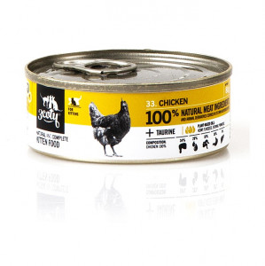3COTY Kurczak Dla kociąt - mokra karma dla kota - 80g