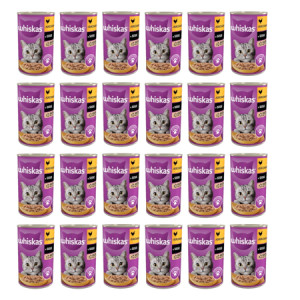 WHISKAS Adult z Kurczakiem w sosie mokra karma dla kota 24x400 g