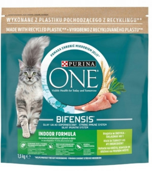 PURINA One Bifensis Indoor Formula - sucha karma dla kota - 1,5 kg