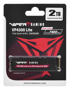 Patriot Viper VP4300L M.2 PCI-Ex4 NVMe 2TB 7.2 / 6.