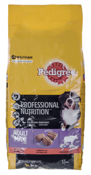 PEDIGREE Adult maxi wołowina 15kg - sucha karma dla psa