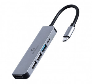 GEMBIRD MULTI ADAPTER USB TYP-C 5W1 HUB+HDMI+PD