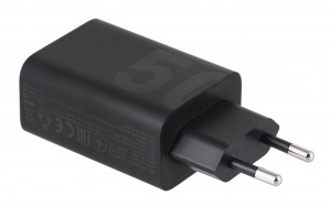Motorola Charger TurboPower 50W Duo USB-C + USB-A w/ USB-C cable, Black