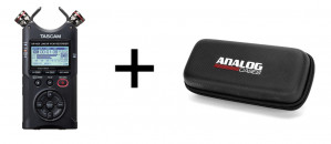 Tascam DR-40X - Przenośny rejestrator cyfrowy z interfejsem USB, zapisujący 2 x stereo, 2 GB karta SD + Analog Cases GLIDE - Case (etui) do