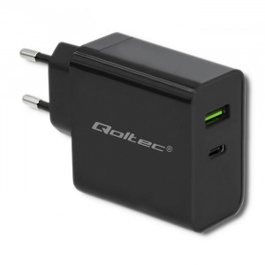QOLTEC ŁADOWARKA SIECIOWA 42W | 5-20V | 2.25-3A