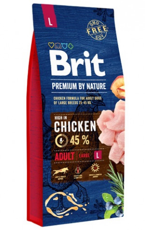 BRIT Premium by Nature Chicken Large Adult - sucha karma dla psa - 8 kg