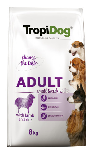 TROPIDOG PREMIUM ADULT S LAMB&RICE 8KG