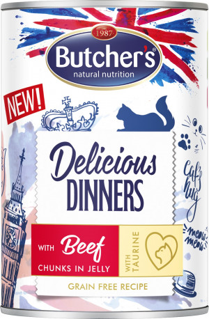 Butcher's Delicious Dinners kawałki z wołowiną w galaretce 400g