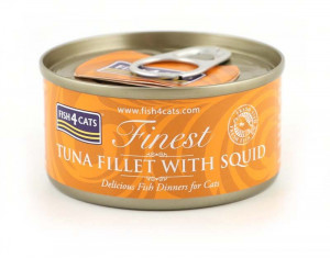 FISH4CATS Filet tuńczyka z kałamarnicą - mokra karma dla kota - 70g