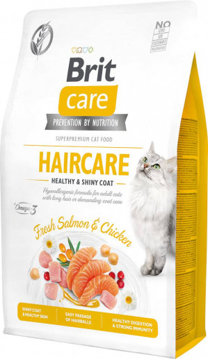 BRIT Care Cat Grain-Free Haircare - sucha karma dla kota - 2 kg