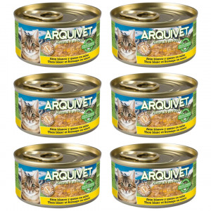 ARQUIVET Tuńczyk z serem - mokra karma dla kota - 6x80g