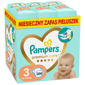 Pampers Pieluchy Premium Monthly Box S3 200