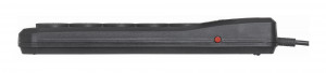 Listwa przeciwprzepięciowa Activejet 5gn/3m/cz (10A; 2300W) 3m; kolor czarny