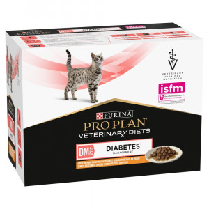 PURINA Pro Plan Veterinary Diets DM St/Ox Diabetes Management - mokra karma dla kota - 10x85 g