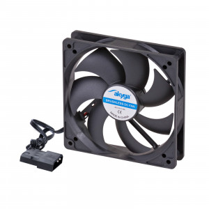 AKYGA WENTYLATOR 120MM MOLEX CZARNY AW-12A-BK