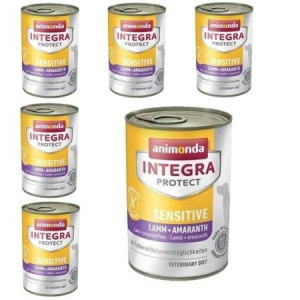 ANIMONDA Integra Protect Sensitive jagnięcina z amarantusem - mokra karma dla psa - 6x400g