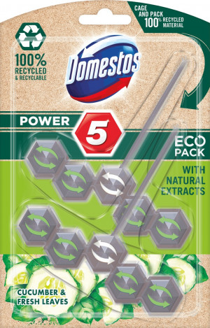 DOMESTOS Power5 Eco Kostka zapachowa WC Cucum 2x55g
