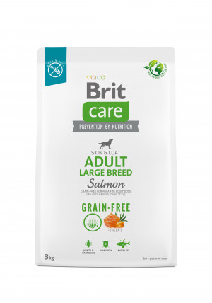 BRIT CARE N GRAIN-FREE ADULT LB SALMON&POT.3kg pies