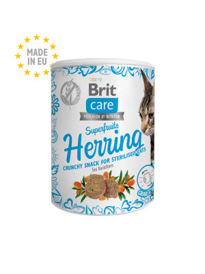 Brit Care Cat Snack Superfruits HERRING 100g