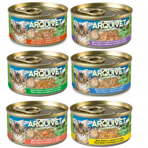 ARQUIVET Tuńczyk mix smaków - mokra karma dla kota - 6x80g