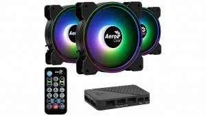 WENTYLATOR AEROCOOL PGS SATURN 12F ARGB PRO (3x12)
