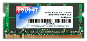 Patriot 2GB 800MHz DDR2 Non-ECC CL6 SODIMM