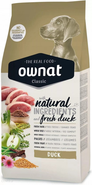 OWNAT CLASSIC Duck dla psów 12kg