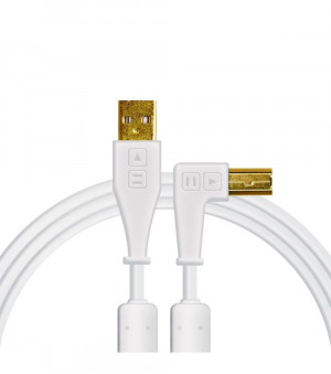 DJ TECHTOOLS - Chroma Cable USB 1.5 m- łamany- biały