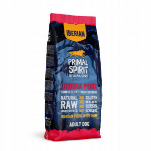 PRIMAL SPIRIT Iberian 70% Wieprzowina Szynka - półwilgotna karma dla psa - 12kg