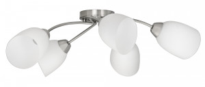 Żyrandol klasyczna lampa sufitowa wisząca Activejet BENITA Nikiel 5xE27 do salonu