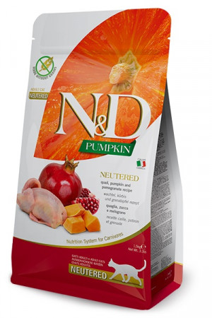 FARMINA Pumpkin N&D Neutered Przepiórka - sucha karma dla kota - 5kg