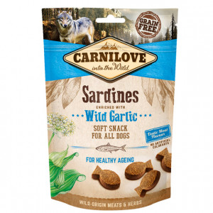 Carnilove Soft M.Snack Sardines+Wil.Garl. pies 200g