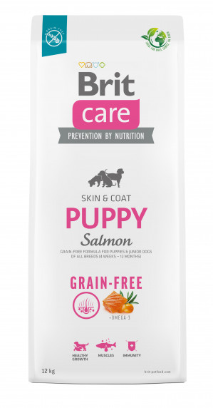 BRIT Care Grain-Free Puppy Salmon – sucha karma dla szczeniąt - 12 kg