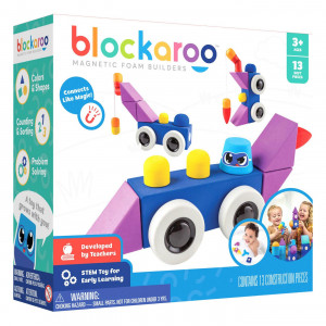 Klocki magnetyczne BLOCKAROO Zestaw średni ROADSTER 13 el.