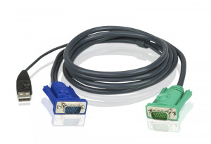 ATEN 2L-5202U Kabel HD15 - SVGA + mysz + klawUSB 2.0m