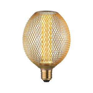 Źródło światła LED METALLIC GLOW GLOB mosiądz Spiral E27 3,5W 200lm 1800K 230V