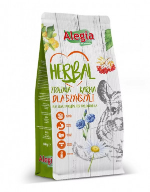 ALEGIA Herbal - sucha karma dla szynszyla - 600g