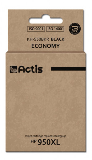Actis KH-950BKR Tusz do drukarki HP, Zamiennik HP 950XL CN045AE; Standard; 80 ml; czarny.