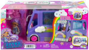 BARBIE Extra Minibus koncertowy + Lalka Mini Minis Zestaw HKF84