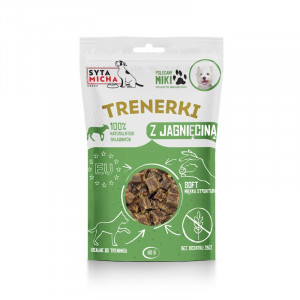 SYTA MICHA Trenerki z jagnięciną dla psa - przysmak dla psa - 80 g