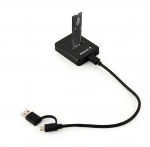 GEMBIRD STACJA DOKUJĄCA M.2 SATA I NVME SSD CZARNA