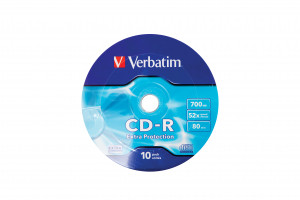 Verbatim cd-r 700mb extra prot wrap (10 spindel) 43725