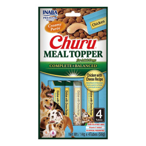 INABA Churu Meal Topper Kurczak z serem - przysmak dla psa - 4x14g