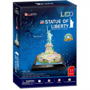Cubic Fun Puzzle 3D LED Statua Wolności
