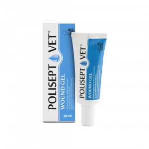JM SANTE Polisept Vet Wound gel - żelowy opatrunek dla psa i kota - 30 ml