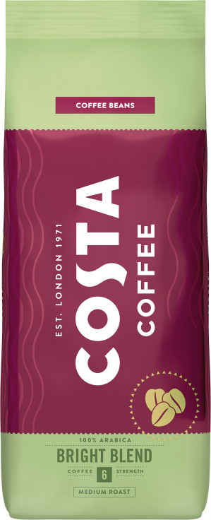 Costa Coffee Bright kawa ziarnista 1kg + KUBEK CERA