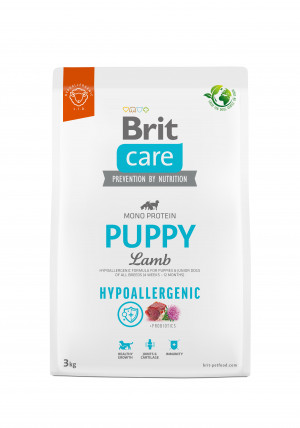 BRIT Care Hypoallergenic Puppy Lamb - sucha karma dla szczeniąt - 3kg